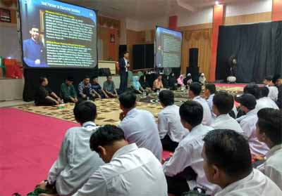 STIE Rengat menggelar Inhouse Training ESQ Mahasiswa/i STIE Rengat Tahun Akademik 2018/2019, Kamis (13/9/2019) pagi di Dang Purnama Rengat.