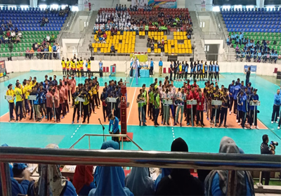 Tim bola voli pelajar Rohul, berhasil sabet Juara I piala Gubernur Riau.