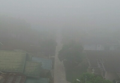 Kabut asap kian pekat kualitas udara di Dumai berbahaya.