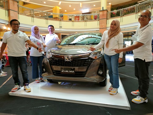 Launching Toyota New Calya di mal Ska Pekanbaru, Rabu (13/7/2022).