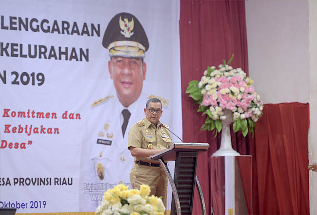 Rapat Kerja Urusan Penyelenggaraan Pemerintah Desa dan Kelurahan Provinsi Riau Tahun 2019.