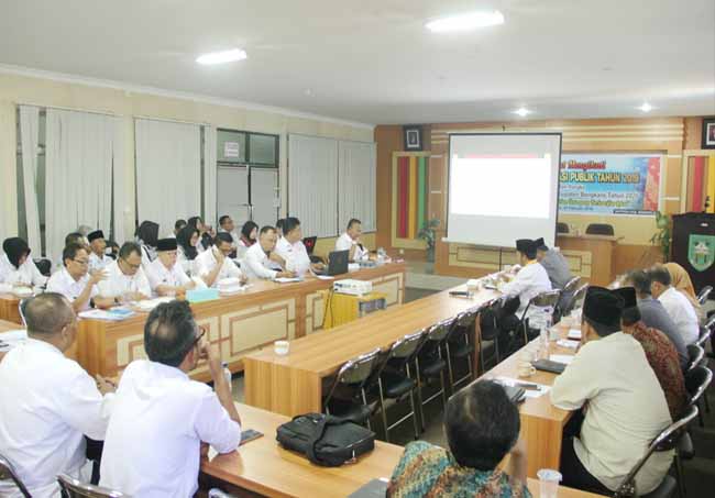 Suasana saat digelarnya forum konsultasi publik penyusunan RKPD Kabupaten Bengkalis 2020, Rabu  (27-2-20).