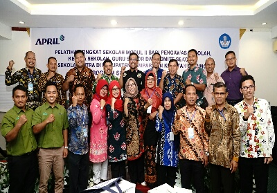 Program School Improvement yang digelar oleh Community Development (CD) PT Riau Andalan Pulp and Paper bertujuan meningkatkan kapasitas dan mutu pendidikan di sekolah-sekolah dasar.