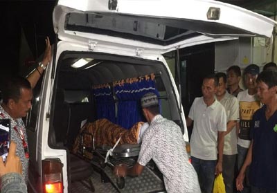 Jasad 4 terduga teroris Riau sudah diambil keluarganya. Foto: Detik