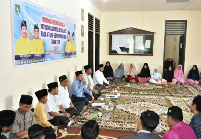 Pembinaan peserta MTQ Kabupaten Bengkalis tingkat Provinsi Riau.