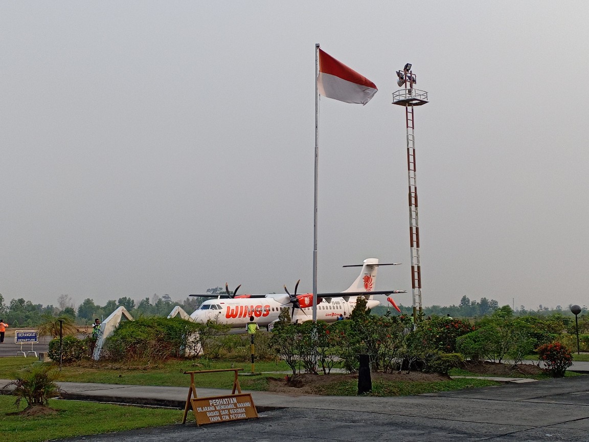 Pesawat Wings Air jenis ATR 72 jurusan Dumai - Kualanamu Medan Sumatera Utara hari ini Kamis (21/3/2019)  batal terbang.