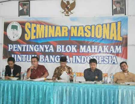 Seminar Nasional, Pentingnya Blok Mahakam Untuk Bangsa Indonesia. Sabtu (13/4/13) Dokumentasi Istimewa.