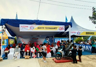 Yamaha ikut berpartisipasi Pesta Rakyat Klinik Pandau Sehat.