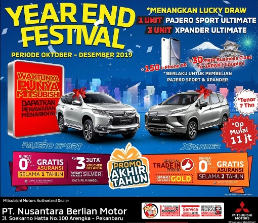 Mitsubishi Motors Authorized Dealer di wilayah Riau hadirkan Year End Festival 