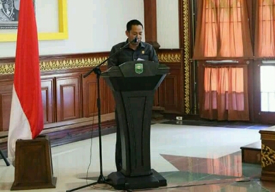Ketua DPRD Siak Indra Gunawan saat menyampaikan usulan program di Musrenbang RKPD Siak.