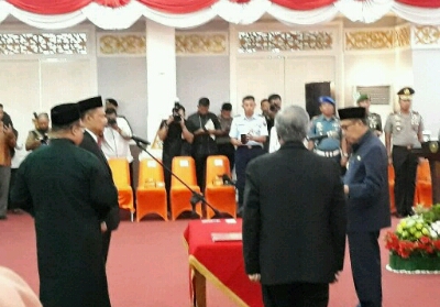 Gubernur Riau Syamsuar lantik Kepala Perwakilan BPKP Riau.