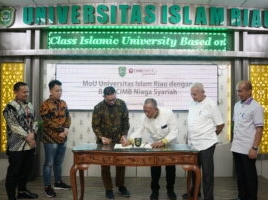 MoU antara UIR dengan CIMB Niaga Syariah, Jumat, (12/01/2024).