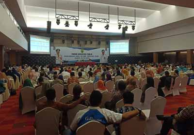   Forum konsultasi publik terhadap rancangan awal Rencana Pembangunan Jangka Menengah Daerah (RPJMD) Provinsi Riau.