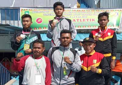 Atlet SMP di Kabupaten Pelalawan yang meraih medali dalam O2SN tingkat Provinsi Riau.
