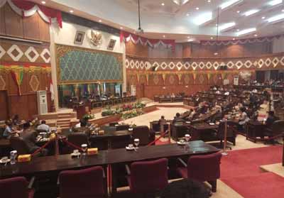 DPRD Riau gelar paripurna pengumuman pimpinan dewan.