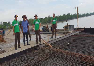 Tim Pengawal, Pengamanan Pemerintah dan Pembangunan Daerah Kejari Rohil pantau pembangunan pelabuhan internasional Bagansiapiapi