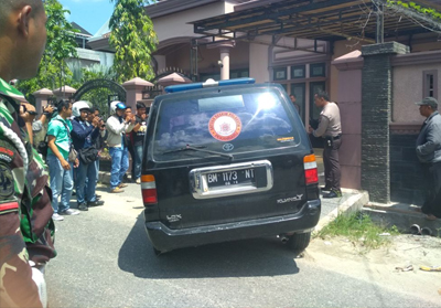 Polisi masih di lokasi perampokan bersenjata di Jalan Rawa Bangun, kecamatan Bukit Raya.