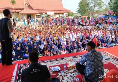 Peserta Dongeng Akbar Dompet Dhuafa Riau-Indragiri Hulu.