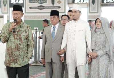 Pernikahan Putra Bungsu Bupati Kabupaten Inhil, HM Wardan, Nanda Hasanul Amri