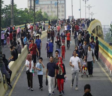 Suasana di CFD Pekanbaru Jalan Sudirman.(foto: int)
