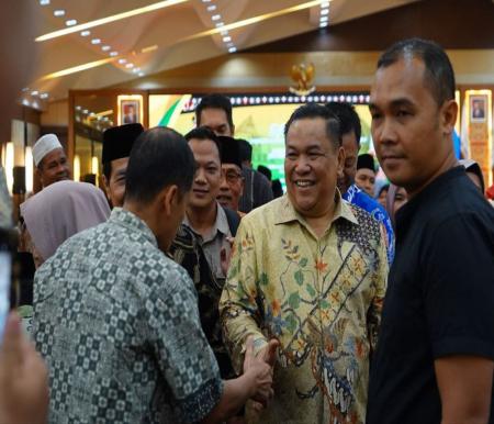 Pj Gubri SF Haryanto hadiri halalbihalal Bersama perkumpulan Keluarga Serumpun Tapanuli Selatan di Riau (foto/int)