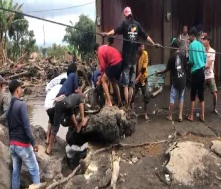 Korban banjir bandang Sumbar mencapai 58 tewas (foto/int)