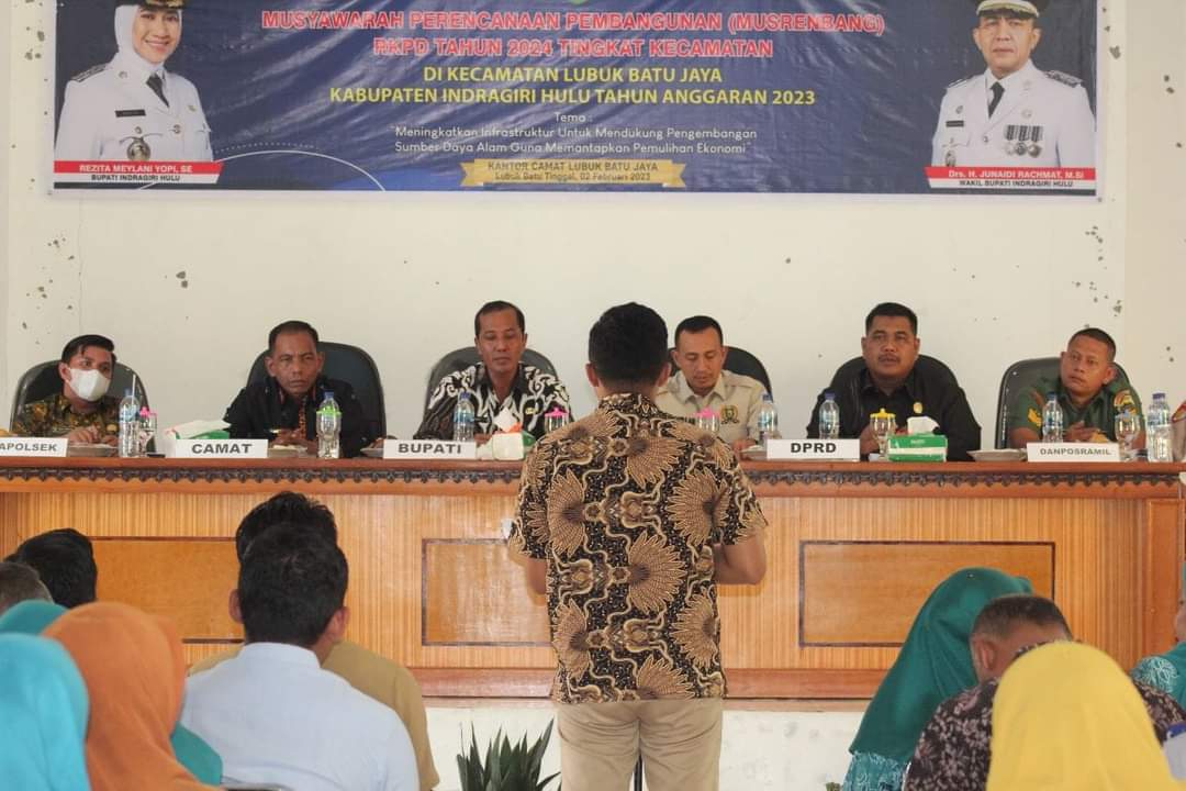 Musrenbang Kecamatan Lubuk Batu Jaya 2024 di Kabupaten Indragiri Hulu (foto/int)
