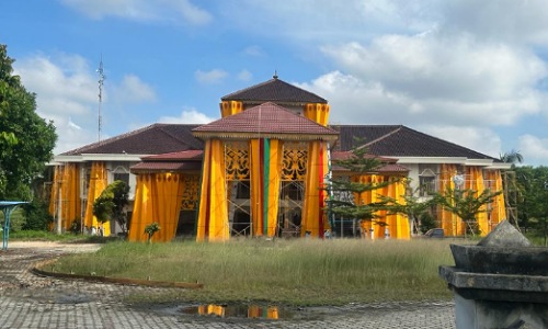 Eks Rumah Dinas Wakil Walikota Pekanbaru diubah jadi pusat UMKM Pekanbaru.(foto: rahmat/halloriau.com)