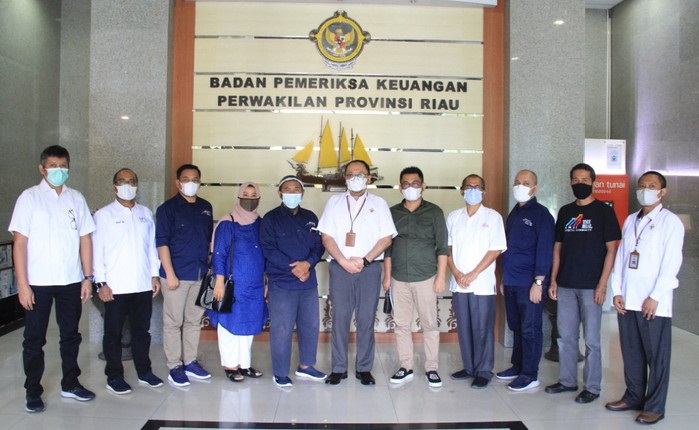 BPK Perwakilan Provinsi Riau menerima kunjungan 3 APP Riau.