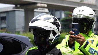 Polisi mulai terapkan ETLE Mobile di Kota Pekanbaru (foto/int)