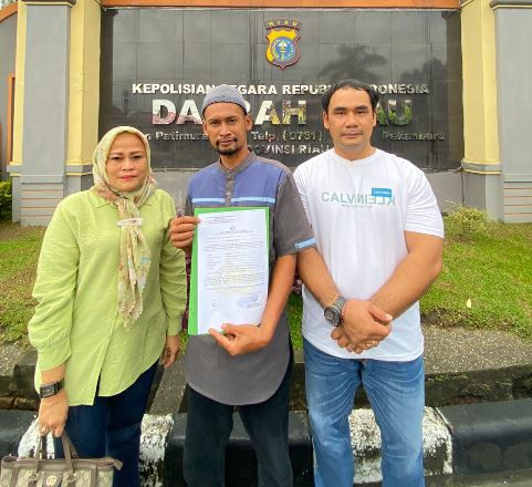 Warga Kepulauan Meranti laporkan oknum dokter RSUD Arifin Achmad Ke Polda Riau atas dugaan sengketa medis.