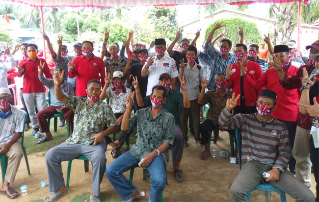 Kampanye terbuka Paslon SUDIN, Kamis (8/10/2020) di kediaman Mujiono, di Bangko Sempurna.