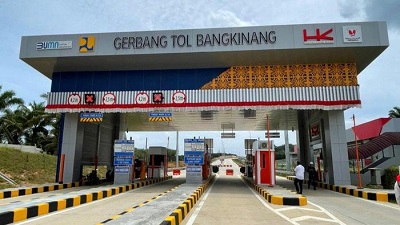 Jalan Tol Trans Sumatera Pekanbaru-Padang seksi Pekanbaru-Bangkinang (foto/int)