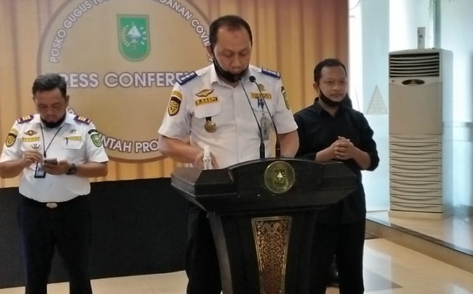 Sekretaris Dinas Perhubungan Riau, Raja Saspi.