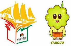 Logo dan maskot Pilgubri 2018.