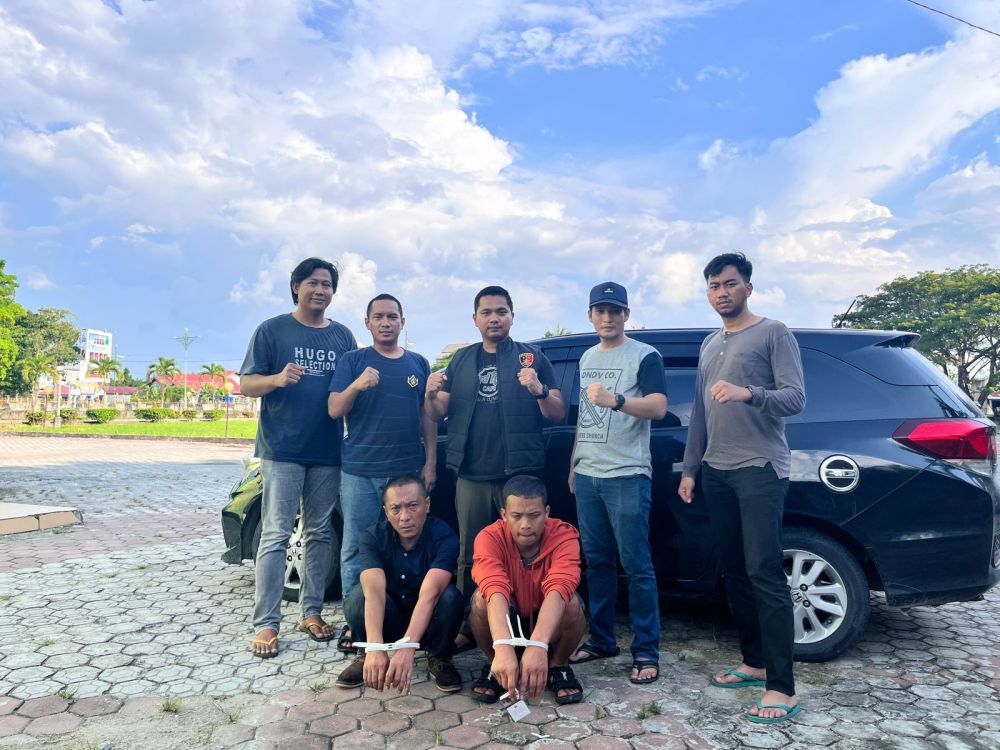 Tim Satgas Tindak Pidana Perdagangan Orang (TPPO) Ditreskrimum Polda Riau menangkap SF dan SH (foto/int)