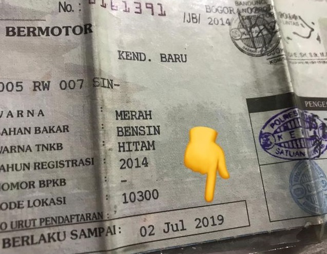 ilustrasi STNK mati pajak