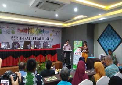 Asisten II Bidang Perekonomian dan Pembangunan Sekretariat Provinsi Riau Indra saat menyampaikan sambutannya.