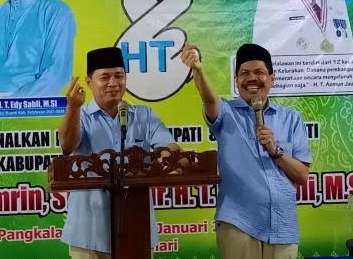  Partai Gerindra dan Partai Demokrat siap mengantarkan duet Balonbup H Husni Tamrin - H Tengku Edy Sabli (HT) menuju kursi kepemimpinan di Kabupaten Pelalawan. 