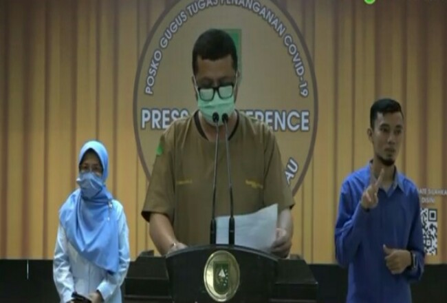 dr Indra Yovi saat coferensi pers. 