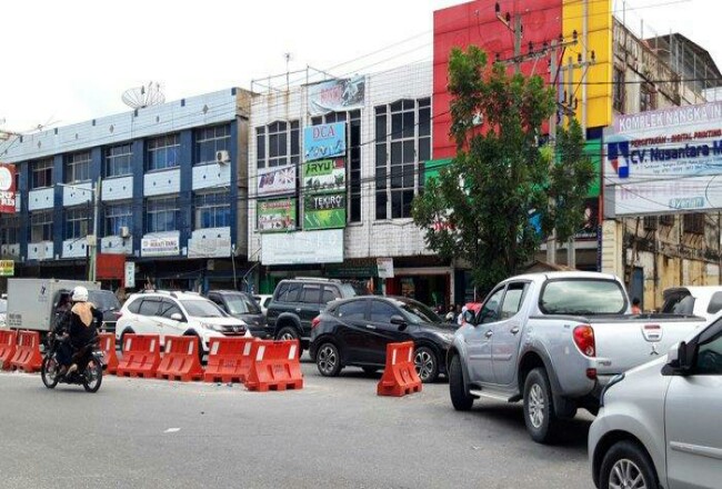 Ilustrasi U turn Jalan Tuanku. Foto: Tribunpekanbaru 