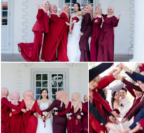 Foto-foto sepasang pengantin ini mencuri perhatian warganet Malaysia (Facebook) 