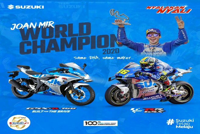 Joan Mir juara dunia MotoGP 2020.