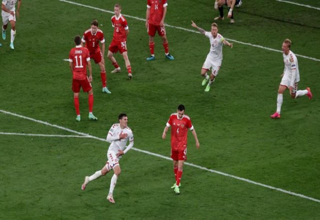 Denmark lolos dramatis ke babak 16 Euro 2020. Foto: Detik