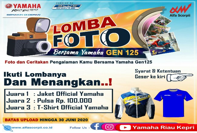  Yamaha gelar #Generasi125 Lomba Foto Menang Banyak.