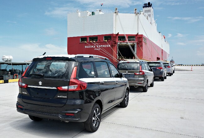 Suzuki turut ekspor All New Ertiga saat peresmian Pelabuhan Internasional Patimban.