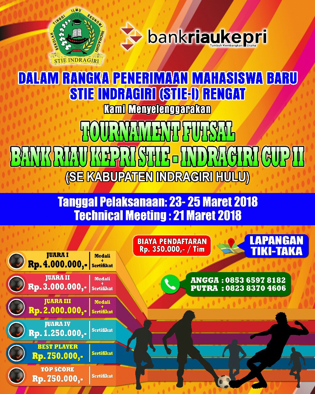 Tournament Futsal Cup II se-Kabupaten Inhu. 
