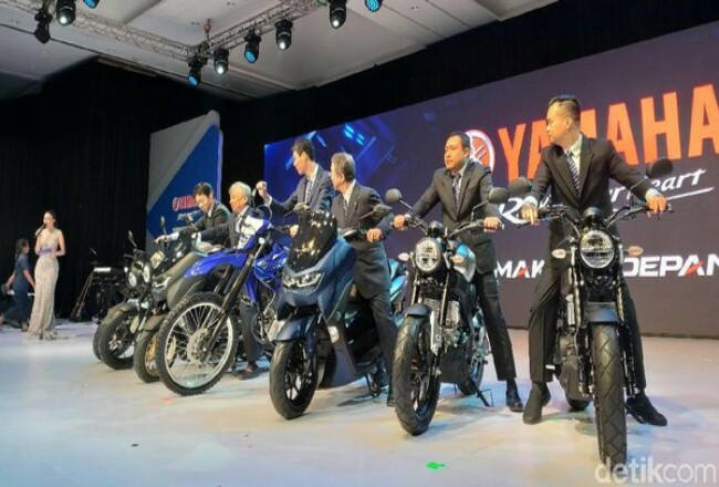 Yamaha luncurkan Nmax, WR 155R dan XSR 155 di Jakarta, Senin (2/12/2019). Foto: Detik 