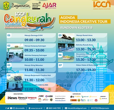 Simpul Jejaring 260 Kota/Kabupaten Seluruh Indonesia Kembali Selenggarakan Indonesia Creative Cities Festival di Banjarmasin