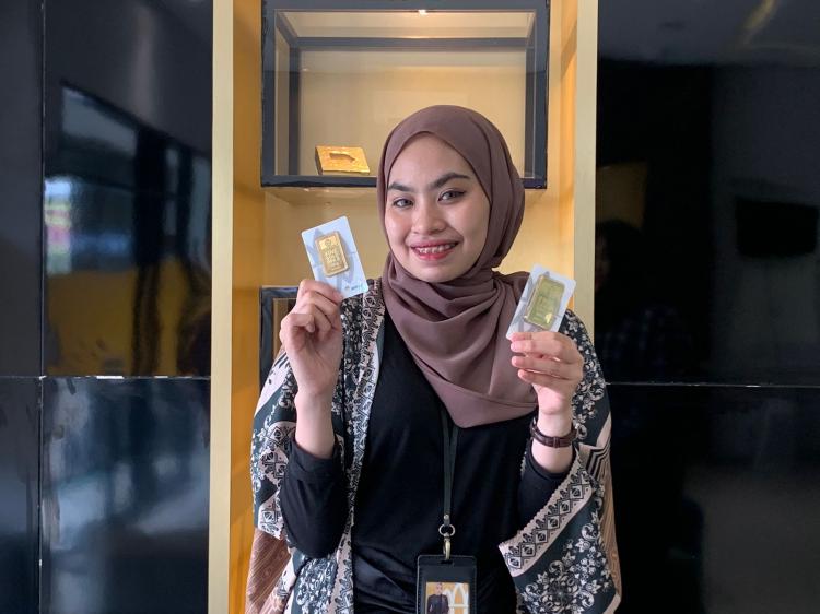 Harga emas Antam di Pekanbaru naik (foto/riki)